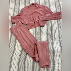 Naked wardrobe set -pink ribbed